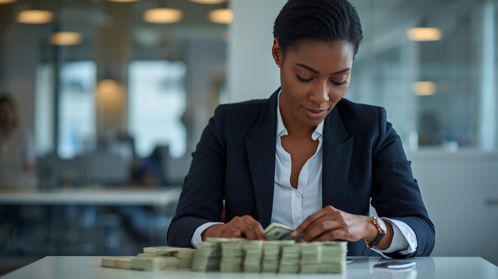 a-picture-of-a-professional-black-person-handling-money